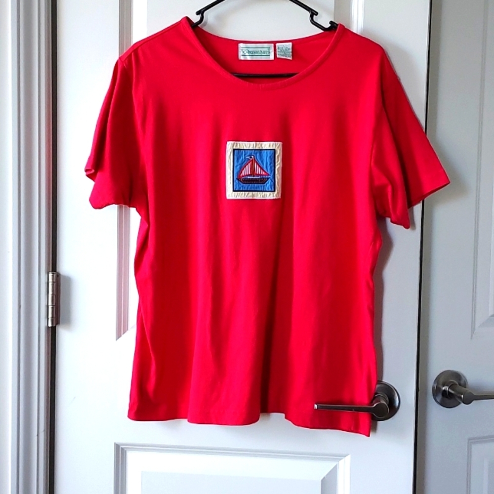 Shenanigans short sleeve tee red large